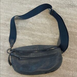 Hammitt Charles large crossbody vintage navy/gunmetal